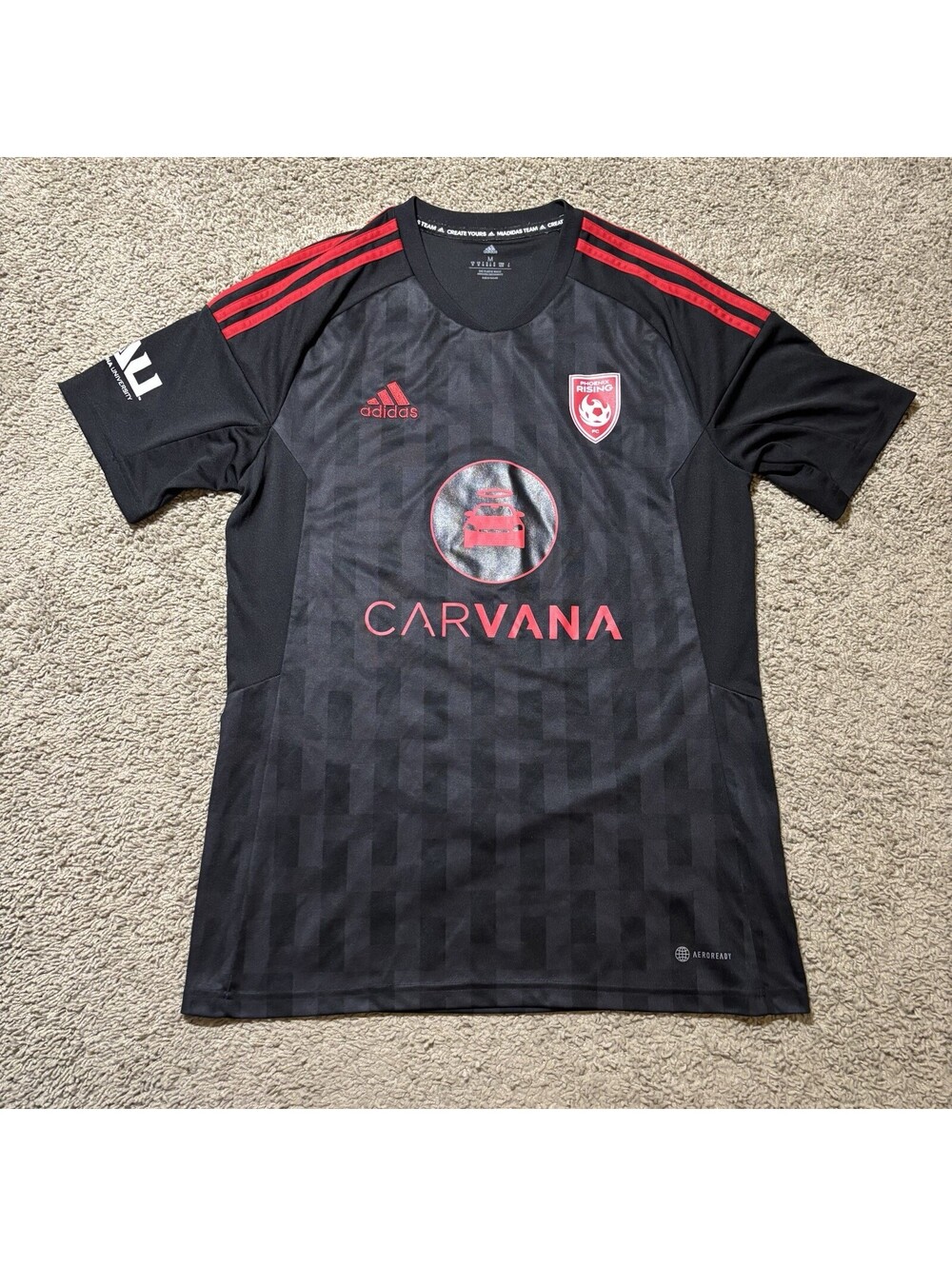 Phoenix Rising FC Adidas Soccer Jersey Men Medium Black Carvana USL Championship